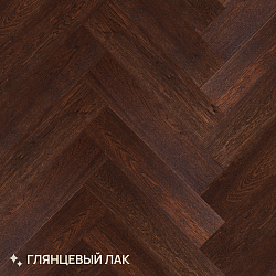 Инженерная  доска, Английская Ёлка  Дуб Натур Свирь,  Лак.